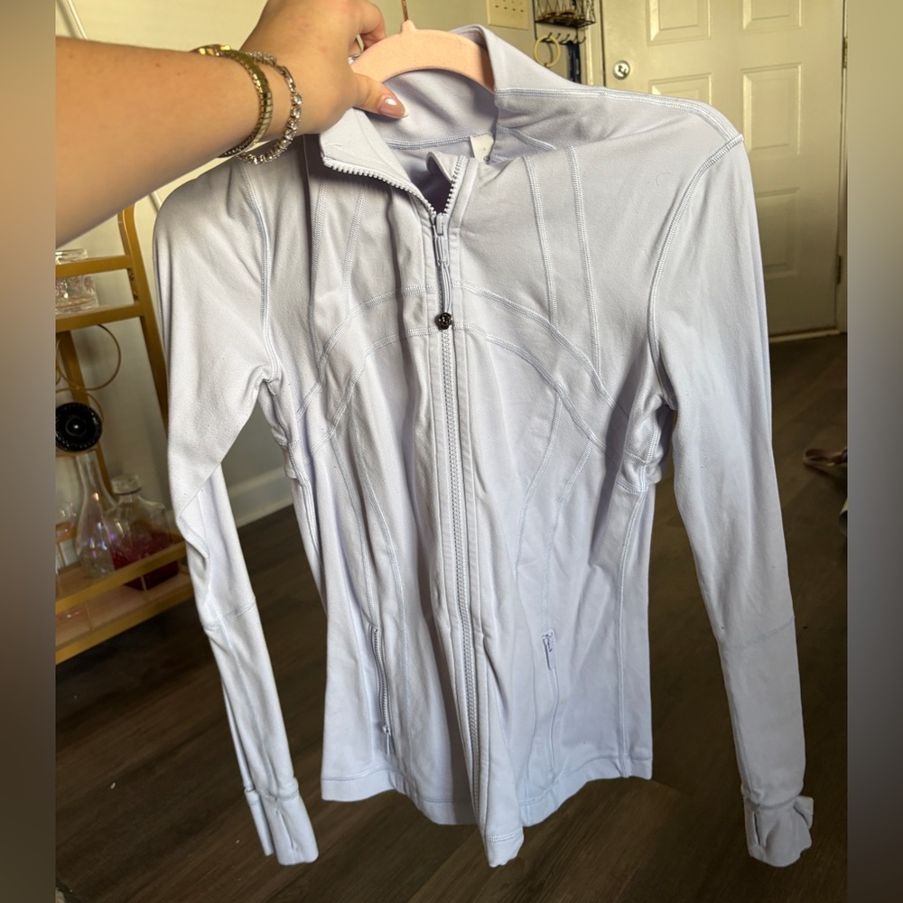 lululemon athletica Light Gray Full-Zip Utility Jacket
